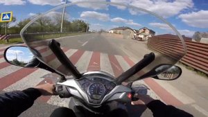 Быстрый скутер Honda SH300i 140km/h .максимальная скорость.Top speed