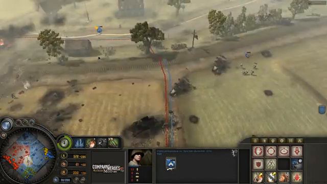 НЕМЕЦ ОТБИВАЛСЯ ДО КОНЦА. company of heroes blitzkrieg mod. играет профессионал смотреть онлайн