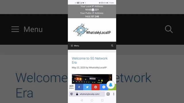 How to Find both Local IP and Public IP Address in your mobile phone (simple way)