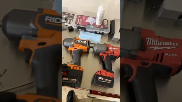 New rigid impact vs Milwaukee impact #milwaukee #mechanic #tools #newtools #tools #detail #clean