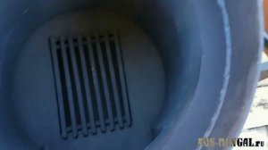 Двухслойная печь МО-12 для казана на 8-12 литров с зольником и дымоходом