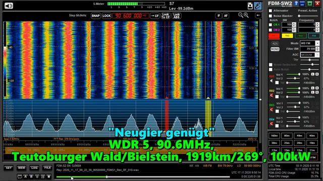 17.11.2020 09:58UTC, [Ms], Германия через метеоры.