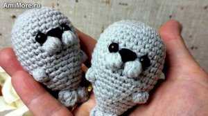 Амигуруми: схема Тюлень | Игрушки вязаные крючком