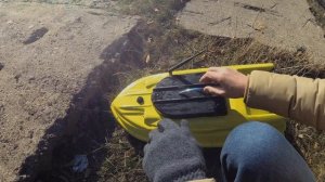 Испытание нового собранного кораблика для рыбалки с эхолотом и GPS!