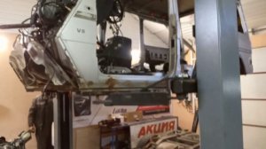 W463 снятие кузова с рамы