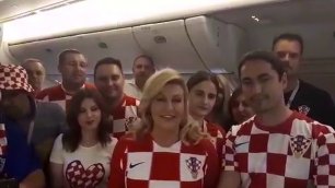 Президент Хорватии обратилась к российским болельщикам