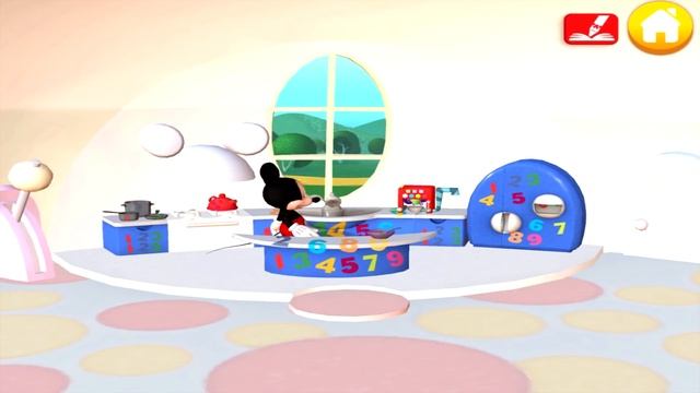 Mickey Mouse Clubhouse 3D Coloring Book Learn Numbers - Disney Junior Game For Kids смотреть онлайн