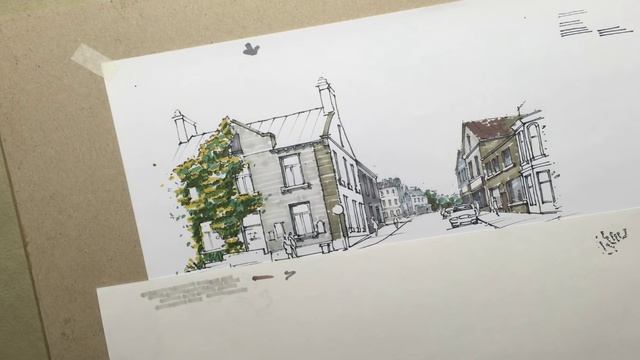 Городской Скетчинг Маркерами / Urban Sketching with Markers