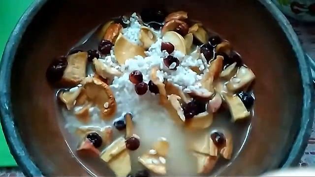 Рисник в плошке. Простой вкусный завтрак! Каша с сушеными яблоками и клюквой.ЭКО еда. Дёшево полезн смотреть онлайн