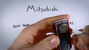 Mitsubishi Mirage Key Fob Battery Replacement (2014 - 2020)
