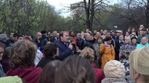 Митинг в Москве против строительства Северо-Восточной хорды. Вешняки, 28 апреля 2016 года. Часть 1.