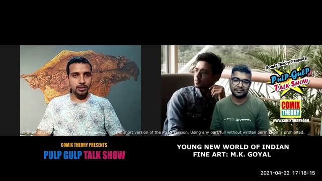 Painter M K Goyal in Pulp Gulp Talk Show by Comix Theory | young new world of indian fine art | смотреть онлайн