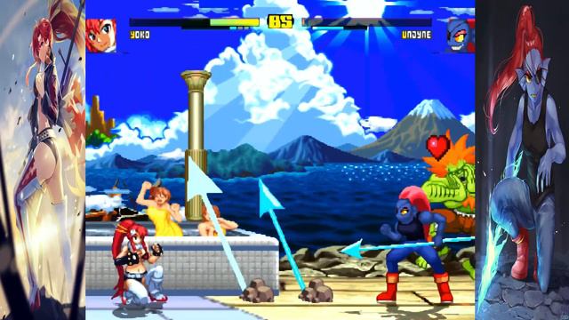MUGEN Battle Request - Yoko Littner (Tengen Toppa Gurren Lagann) VS. Undyne (Undertale) смотреть онлайн