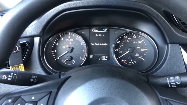 Как быстро настроить часы на Nissan Rouge (X-trail) от 2017 года. смотреть онлайн