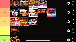 Street fighter games tier list