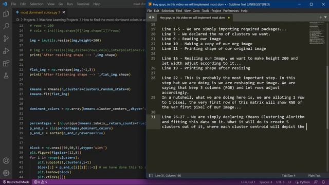 Most dominant colors in an image using KMeans - Interesting ML Project - with source code