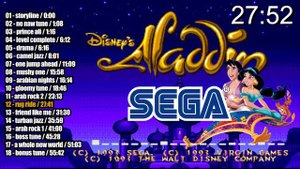Disney's Aladdin OST |1993 | SEGA GENESIS/MEGA DRIVE - all soundtrack in one video