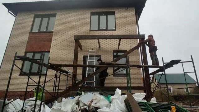 крыша над входной группой  #крыша #крыльцо