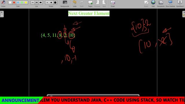 Next Greater Element || Stack || Amazon || O(n) || GFG POTD || JAVA Code || C++ Code || Hindi | смотреть онлайн