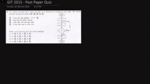 Solve the 2015 GIT A/L Past Paper Quiz Flowchart Challenge | Quiz - 01 | ITify Tamil