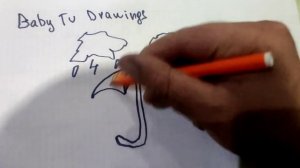 Bolalar uchun soyabon rasm chizish/Drawing umbrella for children/Рисование зонтик для детей