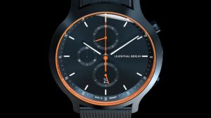 CHRONOGRAPH BLUE ORANGE MESH