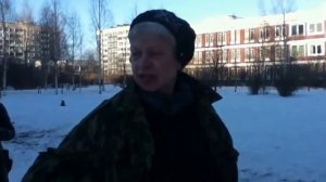 Наталья Морская Пехота во дворе  Natalia marines in a yard ) (HD)