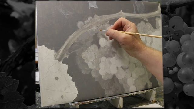 Как написать виноград. "Мертвый" слой. Глубина резкости. "Теория одной краски" Часть1-я смотреть онлайн