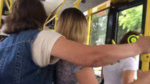 Хроника Киева 18 июня 2017г. внутри троллейбуса номер пять метро университет