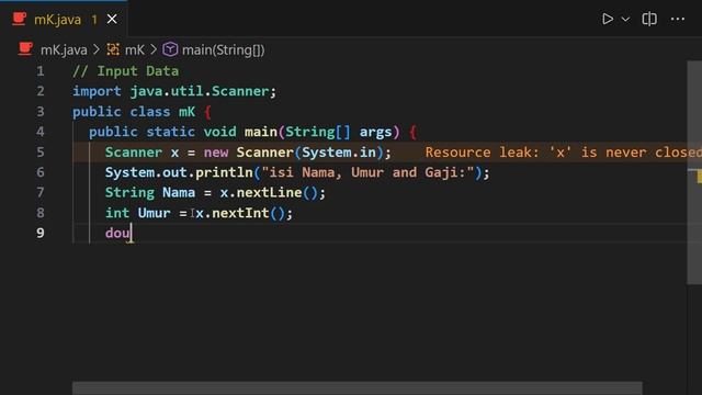 Pemrograman java : Input Data User смотреть онлайн
