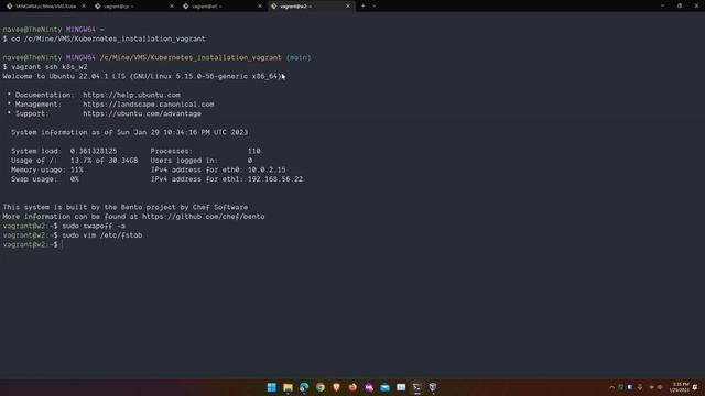 Kubernetes Installation on Ubuntu 22.04 - PC/Laptop using vagrant, virtual-box and Kubeadm (Telugu)