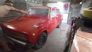 Покраска ваз 2105 в гаражных условиях в цвет mazda sq