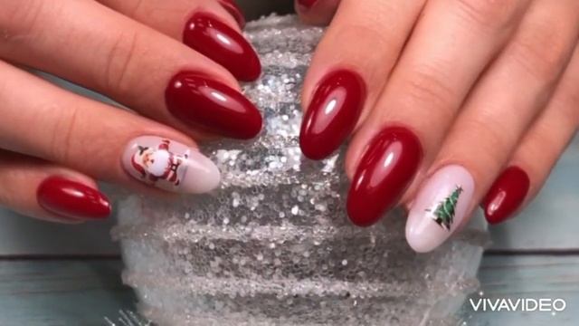 Новогодний маникюр от нашего салона красоты Summer на Таганской