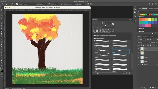 Bonus Material: Free Nature Stamp Photoshop Brush Pack + Course Giveaway ?️ смотреть онлайн
