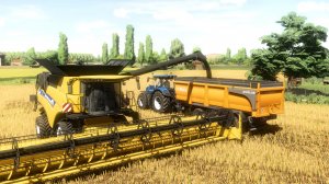 Farming Simulator 22 / Карта Polesine [ ИТАЛИЯ ] / Уборка зерновых #03