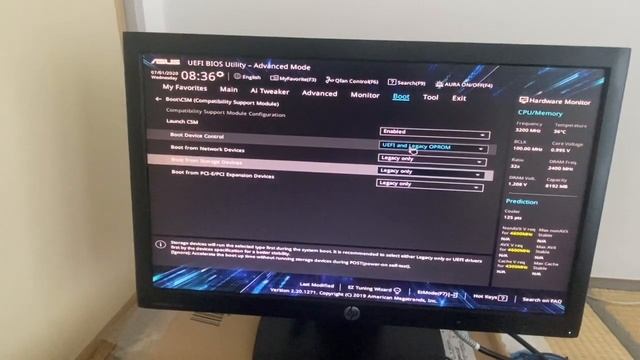 How to enable CSM (compatibility Support Module) In Asus Mother Board