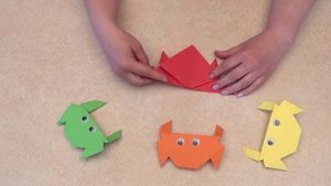 Оригами для детей  Краб