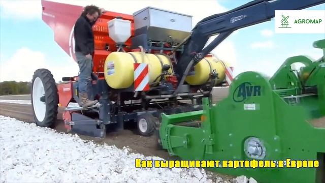 Посадка картофеля в Европе.