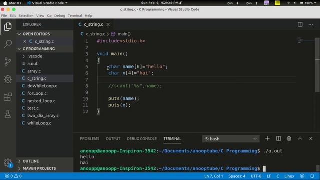Character Array & String  | Basics Of C Programming - 13 | C Tutorial in Malayalam