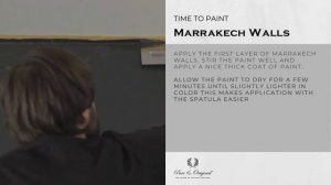 Pure & Original - How to apply Marrakech Walls