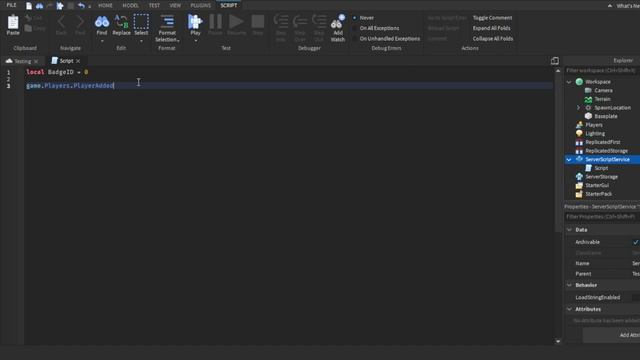 How to make a Welcome Badge in Roblox!(Roblox Studio Scripting Tutorial 2022!) смотреть онлайн