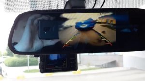 Камера заднего вида Silverstone F1 Interpower IP-950 Aqua, мониторчик в зеркале noname