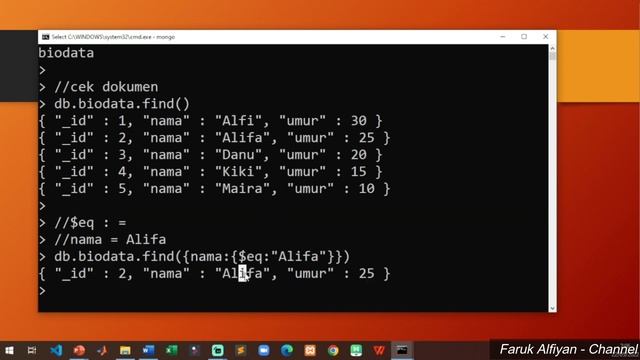 Belajar Database NoSQL with MongoDB - 08 - COMPARISON QUERY смотреть онлайн