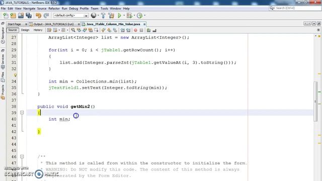 Java Tutorial - How To Get The Minimum Value From JTable Column Using Java [ With Source Code ] смотреть онлайн