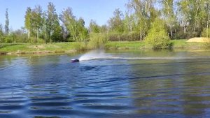 rc катер c двс volvo