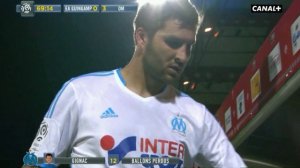 André-Pierre Gignac pas content de sortir - Guingamp vs OM - 2013 08 11