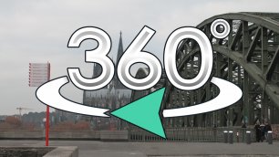 Германия. Кёльн. Прогулка по мостам.  (VR Video 360°)