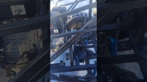 Испытание вариатора Арктик на вездеходе водой.