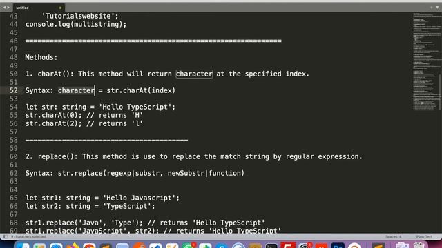 Strings in TypeScript | Template String | String Methods | Typescript in [Hindi] 2022 |  Part-10