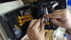 zebra zd888t how to install ribbon and install label